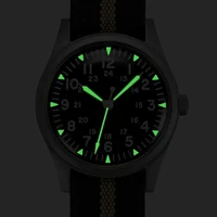2025 nouveau RDUNAE RA03 34.5mm militaire hommes montre à Quartz Vintage G10 mis5 2035 montres K1 verre minéral montre-bracelet en acier inoxydable 3