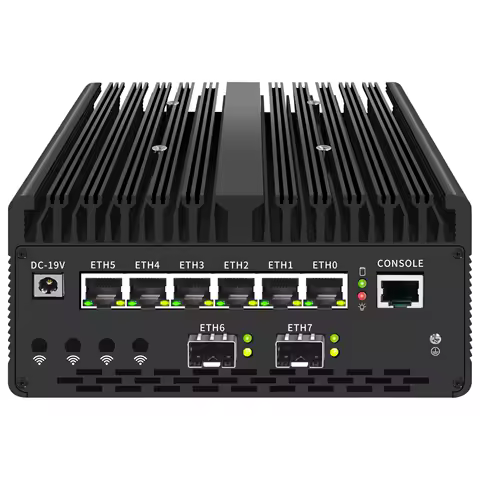 BitPC H15 Soft Router 4x2.5G i226 4*LAN Industrial Fanless Mini PC 2*10G SFP OPNsense VPN Server pfSense ESXi Firewall Appliance