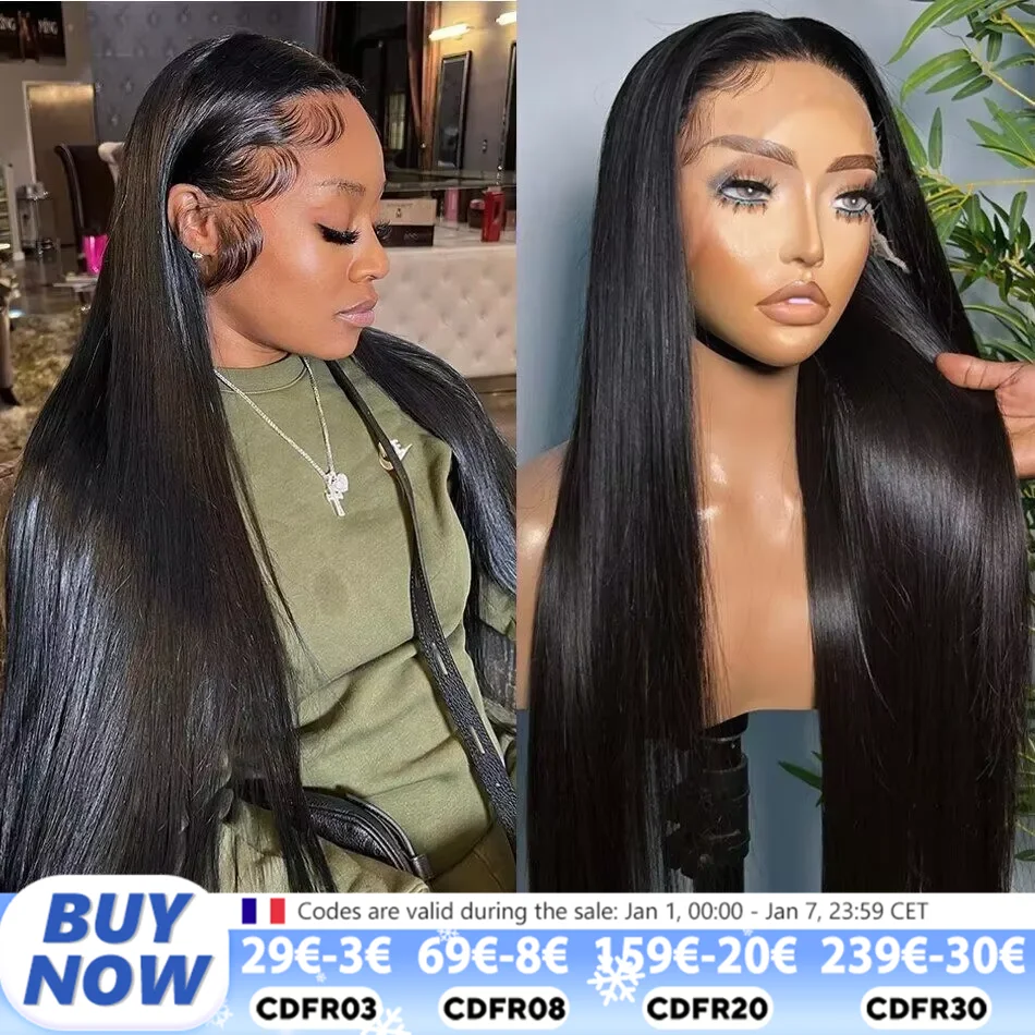 13X6 13x4 Hd Human Hair Lace Frontal Wig Bone Straight 30 Inch Transparent Lace Front Human Hair Wig Preplucked Wigs For Women