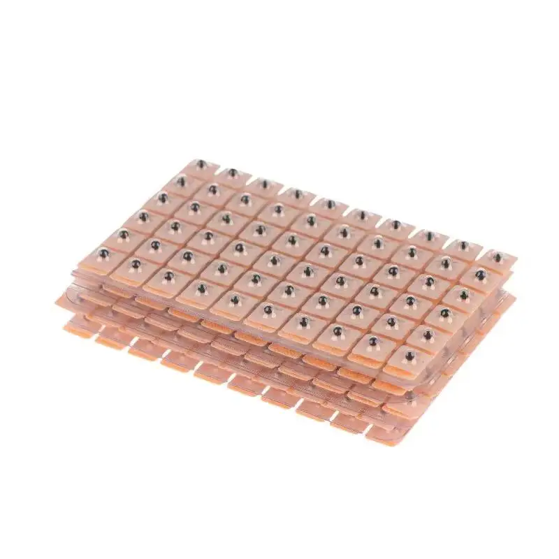 600Pcs/Bag Auricular Auriculotherapy Vaccaria Ear Acupuncture Massage Therapy Needle Patch Seeds Sticker