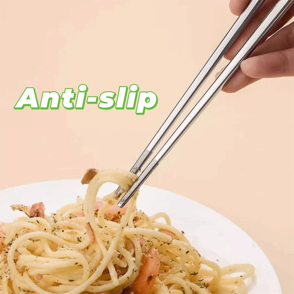 

3 Pcs/Set 304 Stainless Steel Travel Cutlery Set Anti-slip Rust-proof Student Tableware Set Reusable with Storage Box