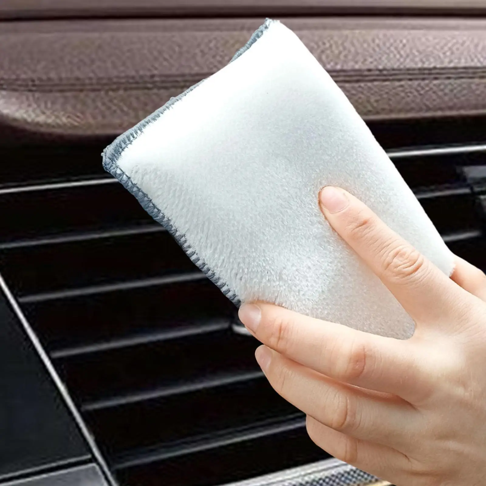 

Microfiber Applicator Pad Soft Gentle Washable Reusable Absorbent Towel for Cars Trucks Buffing Cleaning Washing Detailing