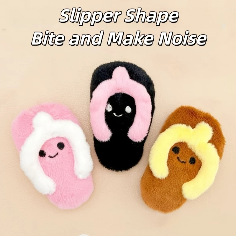 Schlappenförmiges Hundekau-Spielzeug | Strapazierfähiger Zahnreinigungs-Slipper aus Polyester-Mischgewebe für Welpen, ideal für Training und Zahnen – Detail 5