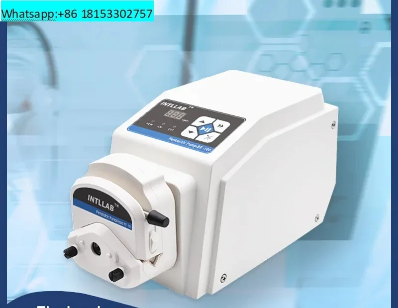 INTLLAB Peristaltic Pump with Step Motor 110-240V, High Accuracy/Precision, High Flow Rate, BT100J/YZ15