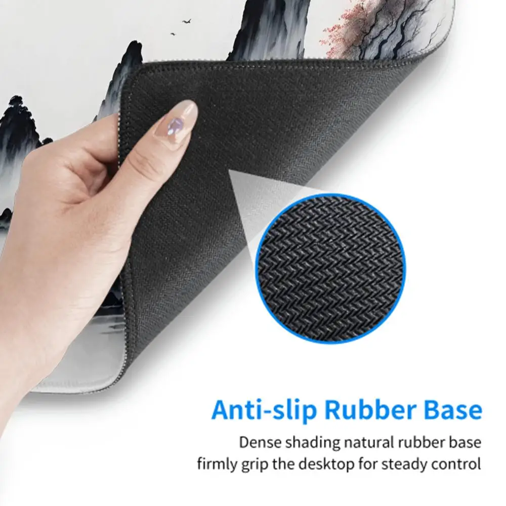 Ink Painting Desk Mat Gamer Mousepads Company Mouse Pad Office Desk Pads Large Mousepad Chinese Style Mouse Mats For Computer