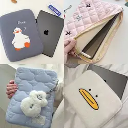 Cute Cartoon Laptop Sleeve Tablet Inner Bag for Ipad Pro 9.7 12.9 Air 2 3 4 Pouch for Macbook Pro M1 M2 M3 11 13.6 14 15.3 Inch