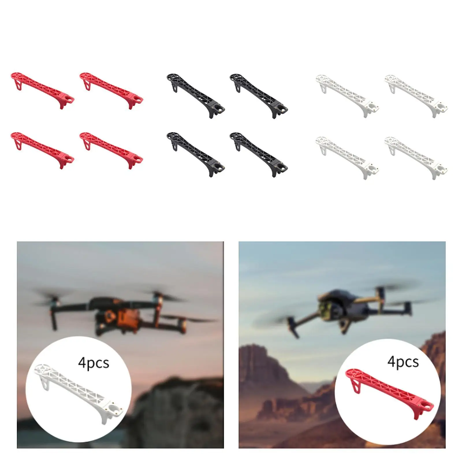 Quadcopter Frame Kit RC Drone Parts Easy to Assemble 7.87inch Drone Frames Unassembly Kit Arms for F450 4-axle Modification