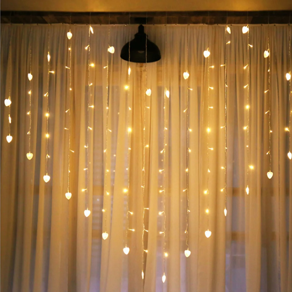 

Valentines Day Heart Lights Christmas Outdoor Decor Party String LED Strip Garden outside