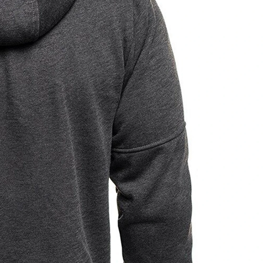 Хит продаж, модная мужская трехцветная толстовка с капюшоном на молнии, повседневная куртка, теплая куртка, многофункциональная куртка