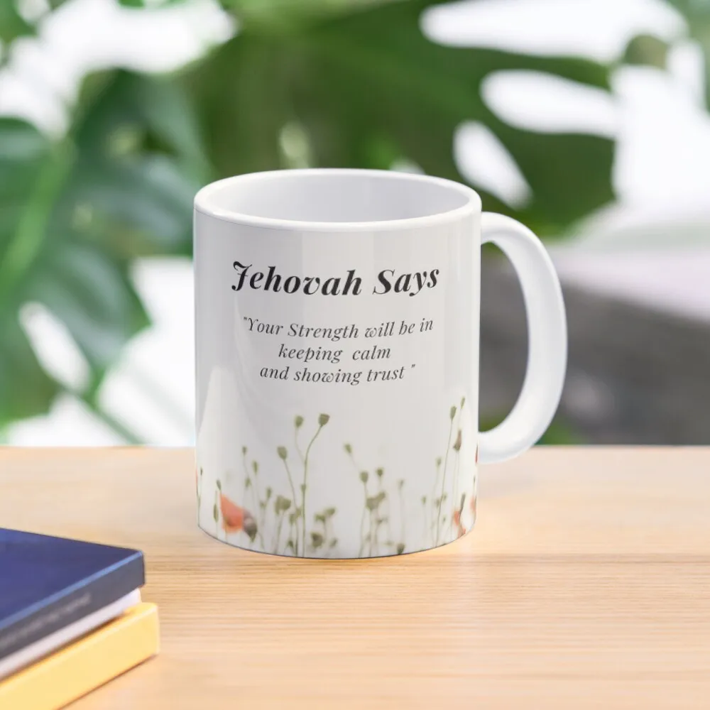 

JW Year Text 2021,Isaiah 30:15, Perfect Gift Idea for Jehovah Witness Coffee Mug Thermo Cups To Carry Large Cups Set Mug