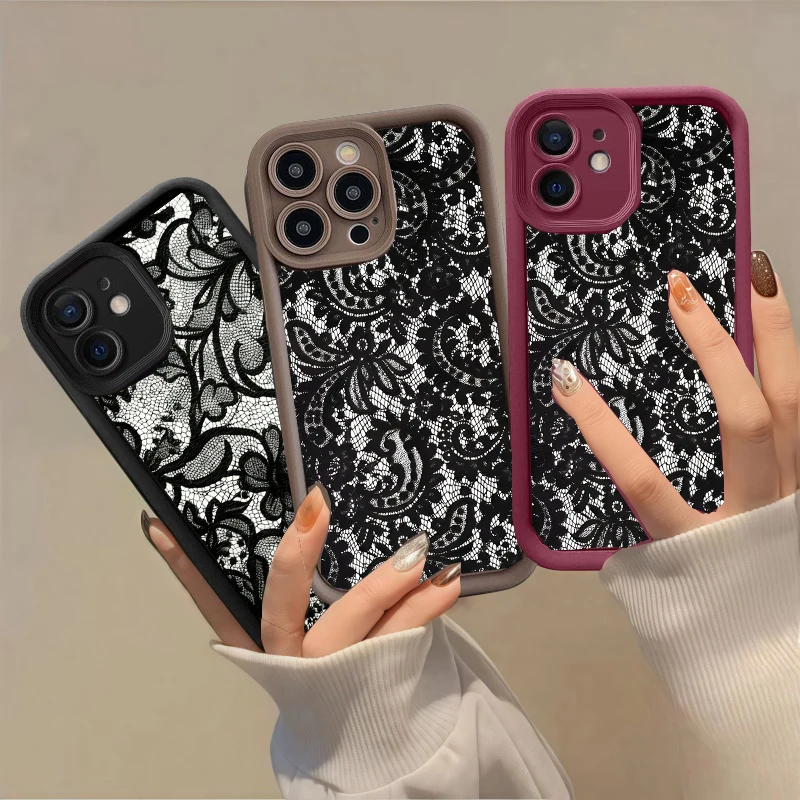 حافظة هاتف من السيليكون لهاتف Oneplus 15 13 13T 12 12R 11 11R 10R 8T OnePlus NORD CE 5 2 3 4 LITE 5G NORD 5 غطاء نمط دانتيل مثير #1