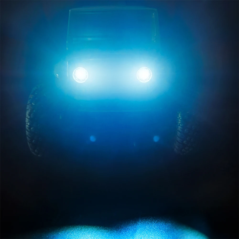YEAHRUN Reflektory Angel Eyes Led Light Blue White Reflektor tylny do VS4-10 Phoenix 1/10 RC Car Części dekoracyjne — zdjęcie 6