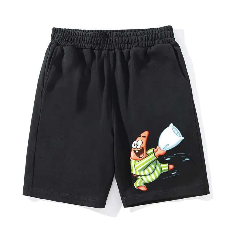 New Patrick Star Cartoon 3D Printed Children's Shorts Summer Loose Drawstring Casual Beach Pants Fun Couple Sports Shorts