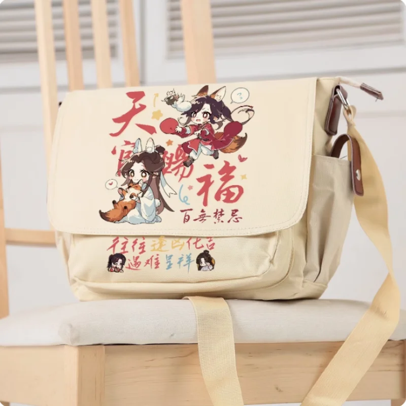 Anime Tian Guan Ci Fu Huacheng Xielian Cartoon Bag Unsix Fashion Leisure Teenagers Crossbody Student Messenger Handbag B866