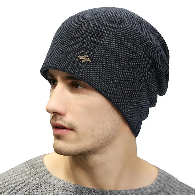 New Unisex Warm Winter Hat Fashion Men & Women Thick Knitted Hat Outdoor Sports Ski Beanie Hats