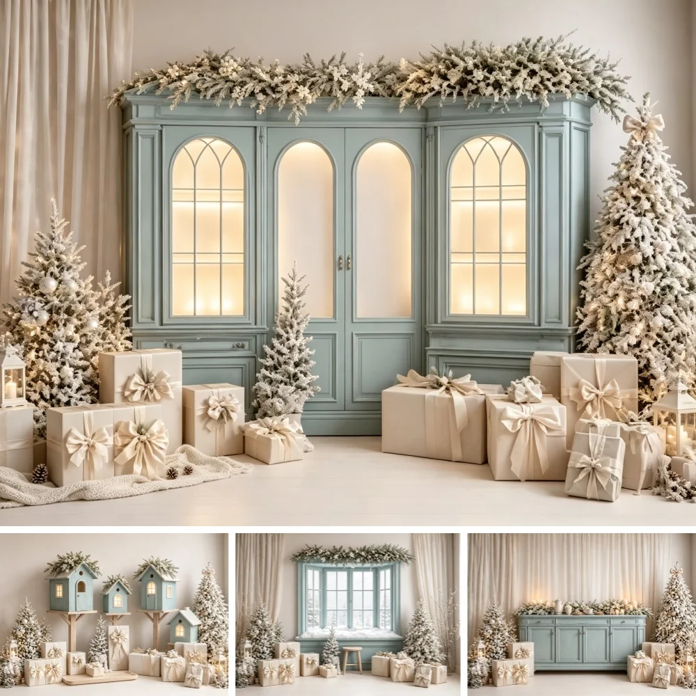 fundo-de-cenario-de-natal-para-estudio-Arvore-de-natal-caixa-de-presente-arco-guirlanda-e-janela-para-sessoes-de-fotos