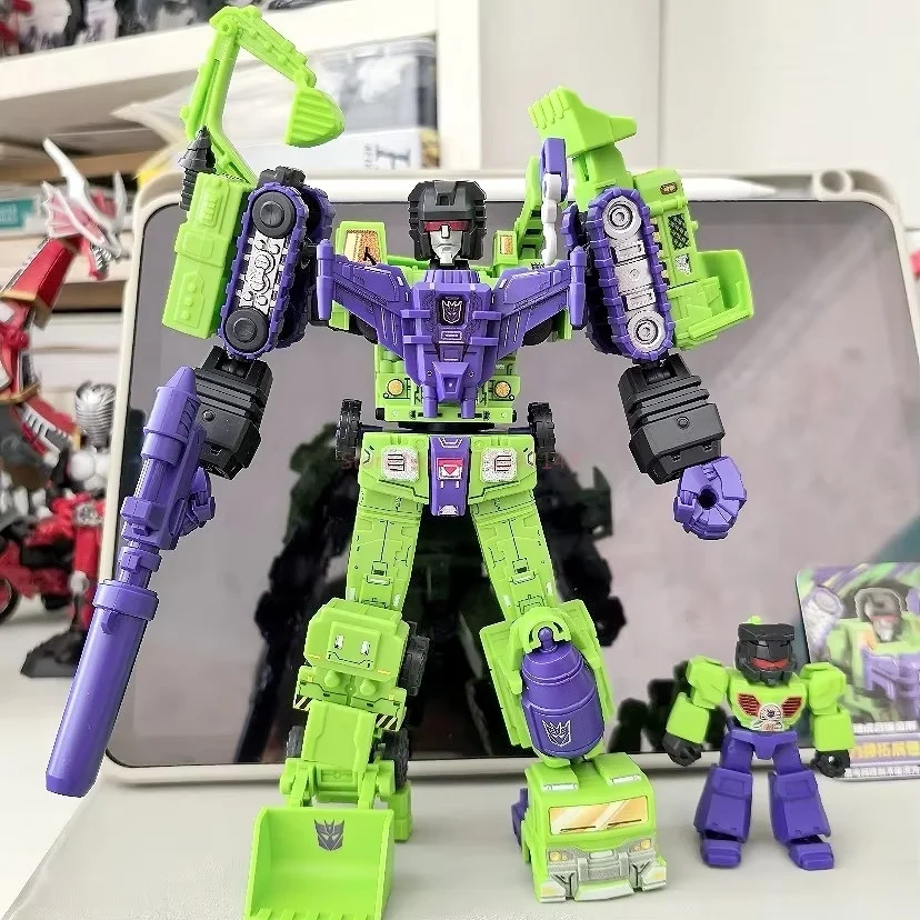 متوفر في المخزون Blokees Devastator Transformers Defender Version 123 Series مجموعة Devastator مجموعة ألعاب روبوت مدرعة هدايا عيد الميلاد