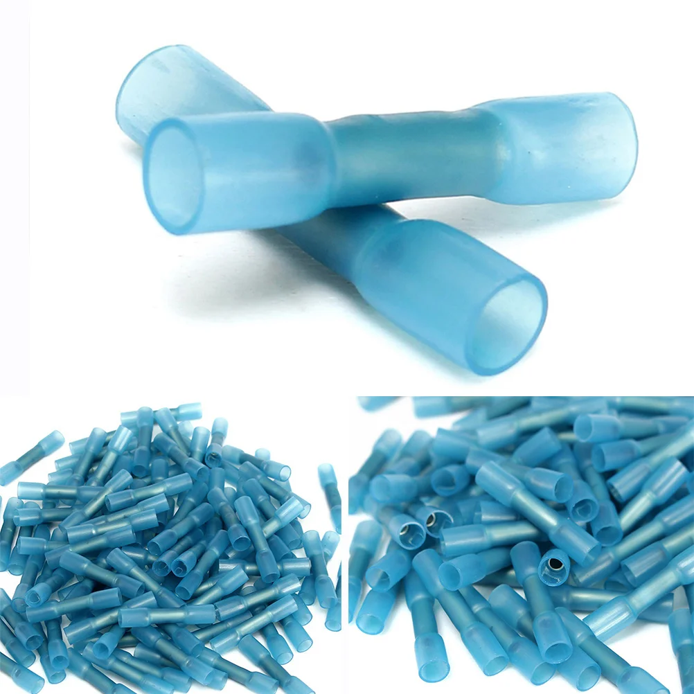 

100Pcs Waterproof Heat Shrink Connectors Insulated Wire Terminals High Strength Corrosion Resistant Terminal Connectors