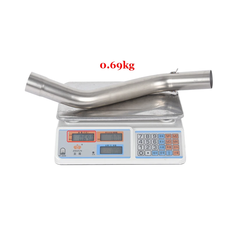 Slip On For Kawasaki ZX6R ZX-6R Ninja 636 2009 - 2019 Motorcycle Exhaust Escape Systems Middle Link Pipe Connection 51mm Muffler