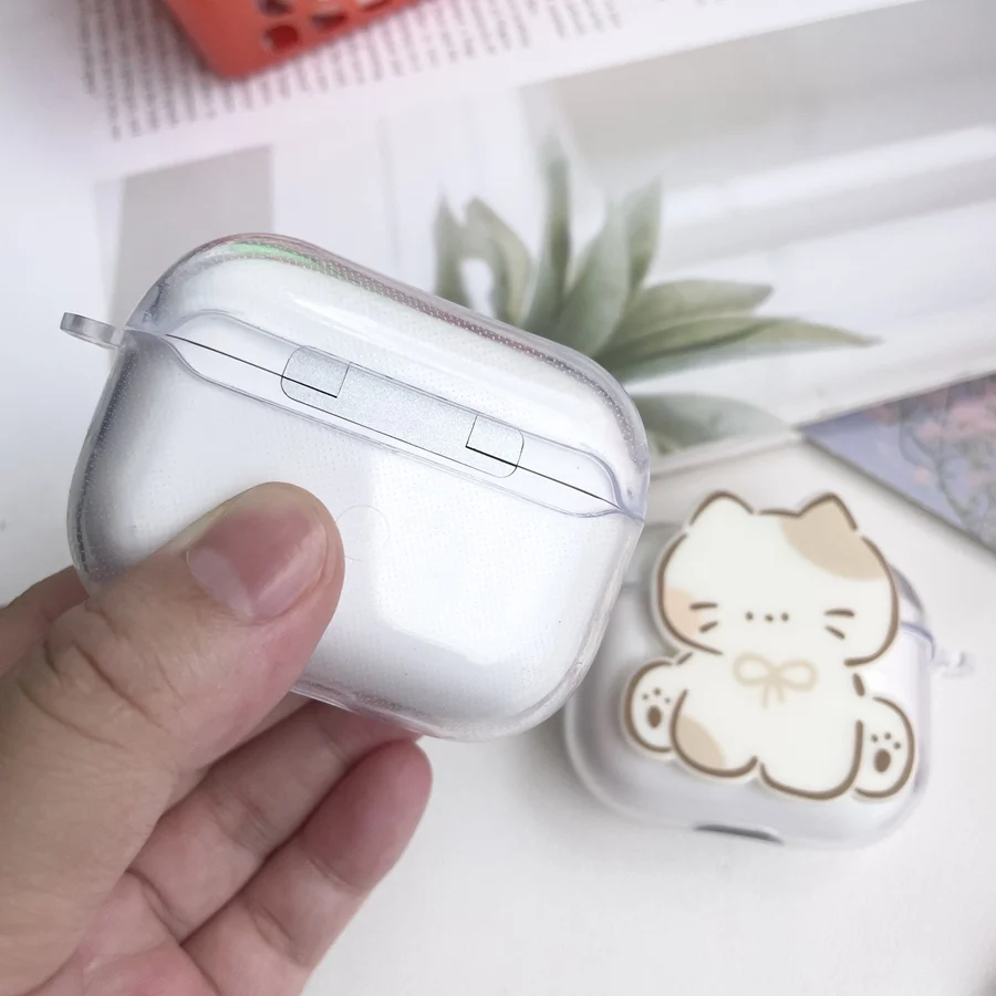 حافظة سيليكون شفافة لهاتف هاواوي ، حافظة للفرايبودز SE2 ، فريبودز لطيف برو 2 ، غطاء سماعة ، كرتون