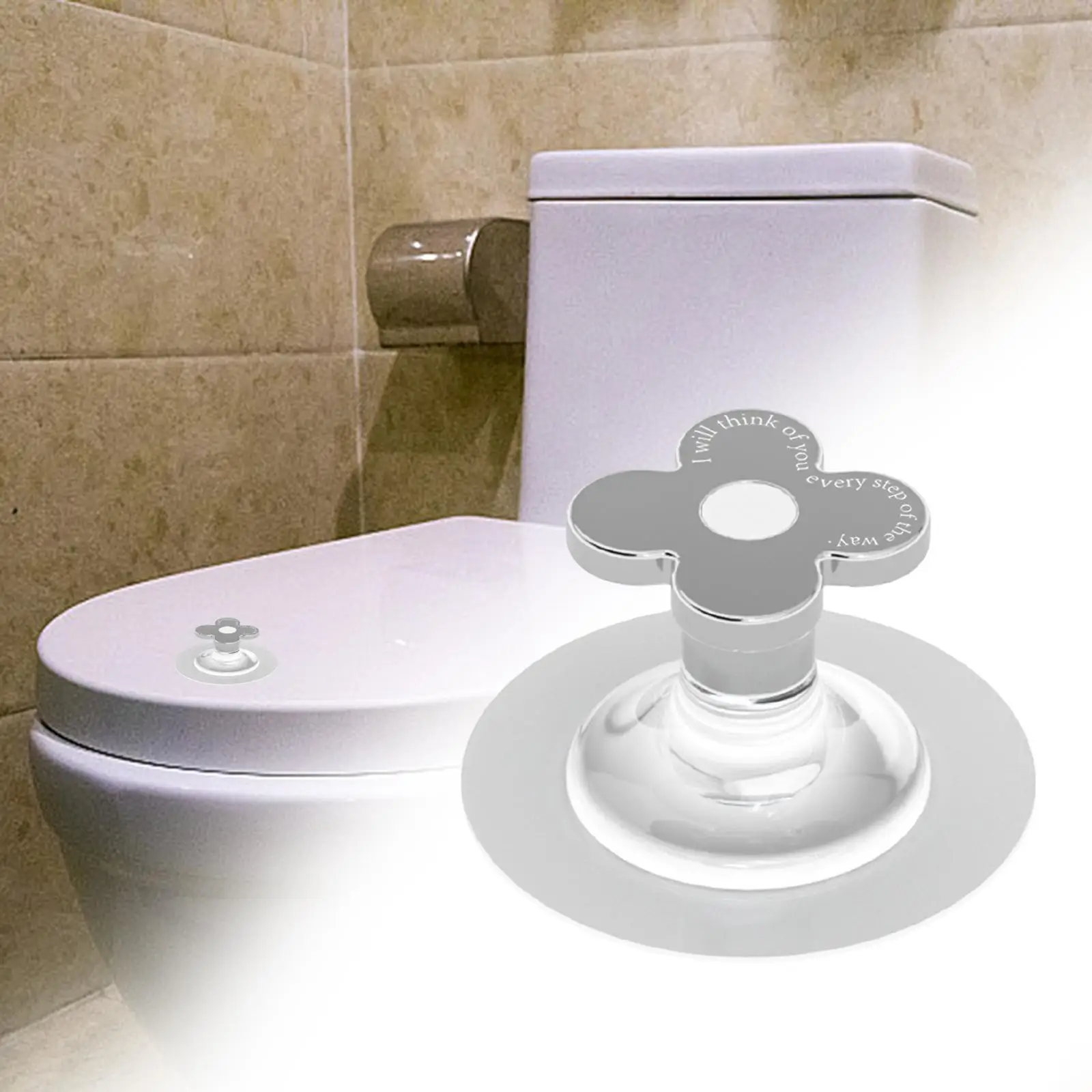 Toilet Seat Lid Handle Toilet Cover Handle for Office Restaurant Restroom