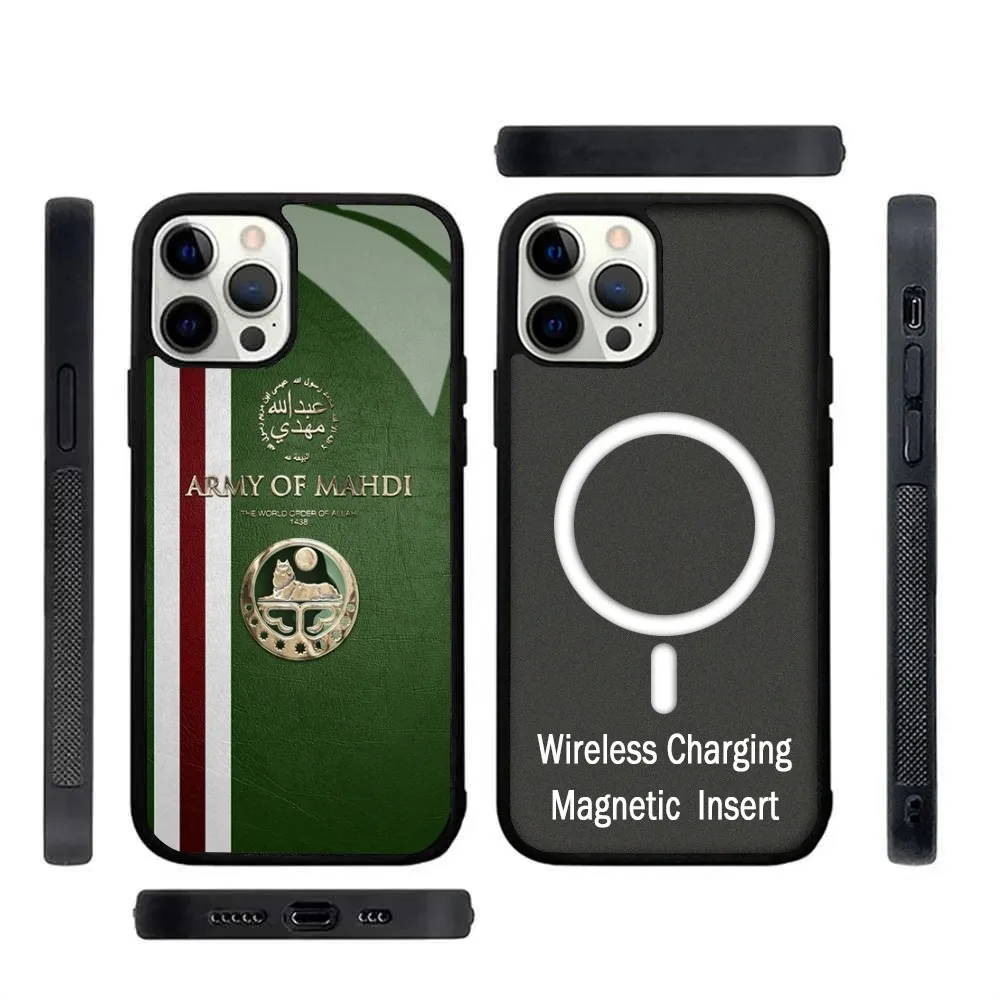 Chechnya Flag Phone Case Strong Magnetic For IPhone 15 14 13 Pro Max 11 12 Mini Alex Mirror For Magsafe Wireless Charging Cover