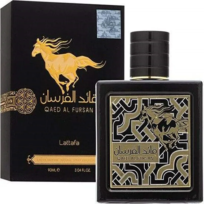 Perfume Qaed Al Fursan Black Eau De Perfume 100ml By Lattafa Dubai Arabic Long Lasting Perfumes For Mens