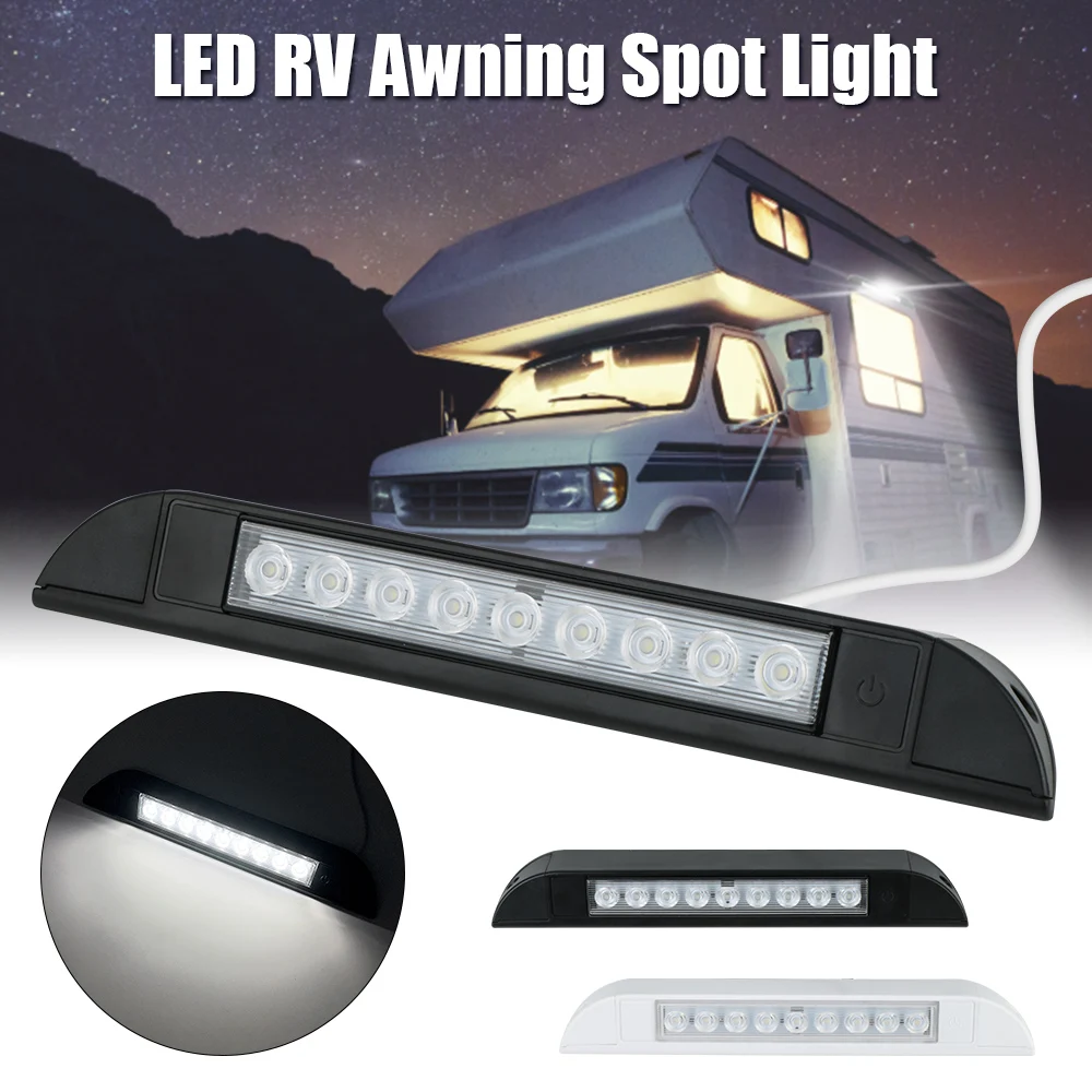 

12V LED Awning Spot Light Light Bar for RV Caravan Interior Wall Lamps 6000K RV Yacht Indoor Ceiling Light Outdoor Camping Light