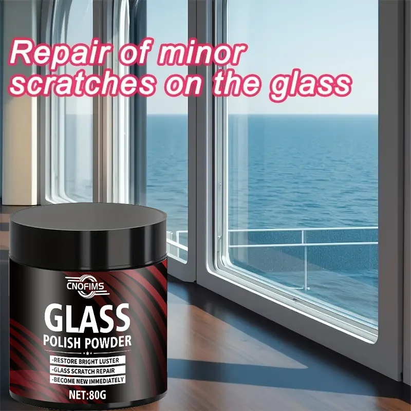 

cnofims 80 г порошок для полировки стекла: ремонт царапин для дома/автомобилей, повышение прозрачности/видимости, полиэтиленовый материал, гладкая отделка