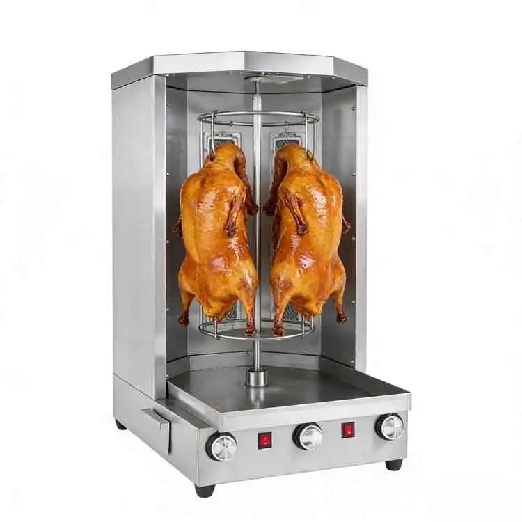 -For Rotating Shawarma Turkish BBQ Machine Stainless Steel Professional Commercial 220V 15kg/h Capacity Catering Equipment*