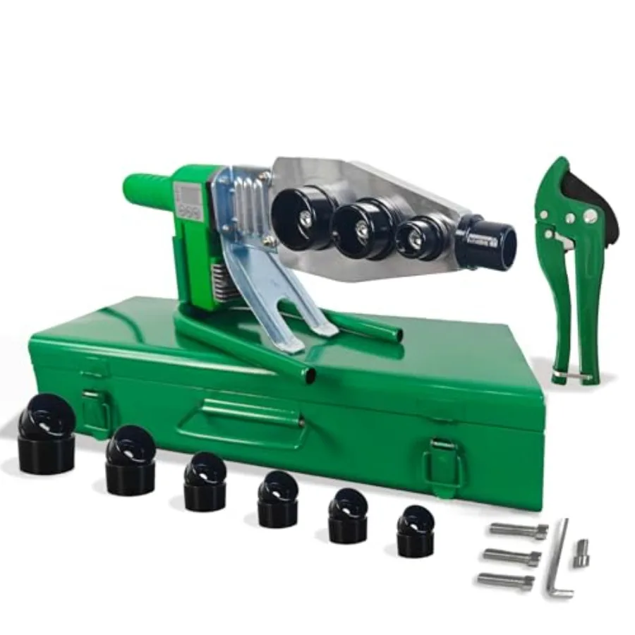 

Plastic Water Pipe Welder for PP PP-R PE PP-C - Poly Pipe Fusion Machine - PVC Pipe Heater - 110V Pipe Welding Equipment