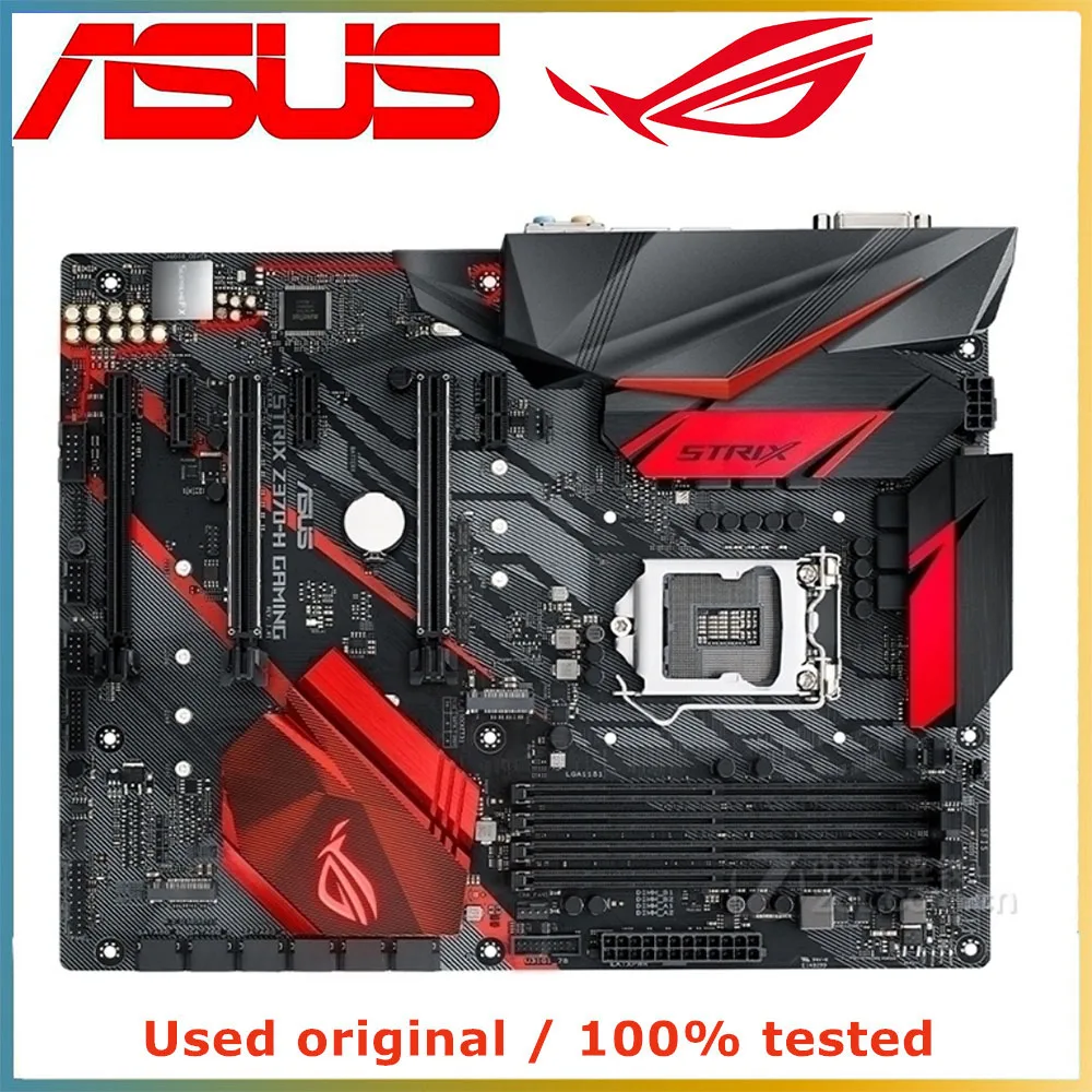 

For ASUS ROG STRIX Z370-H GAMING Computer Motherboard LGA 1151 DDR4 64G For Intel Z370 Desktop Mainboard M.2 NVME PCI-E 3.0 X16