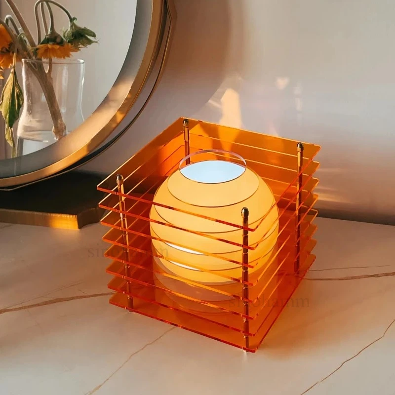 LOP Table Lamp Artist Ornament Nordic Style USB Rechargeable Bedroom Ambient Lamp RGBW 16 colors Indoor Atmosphere lighting