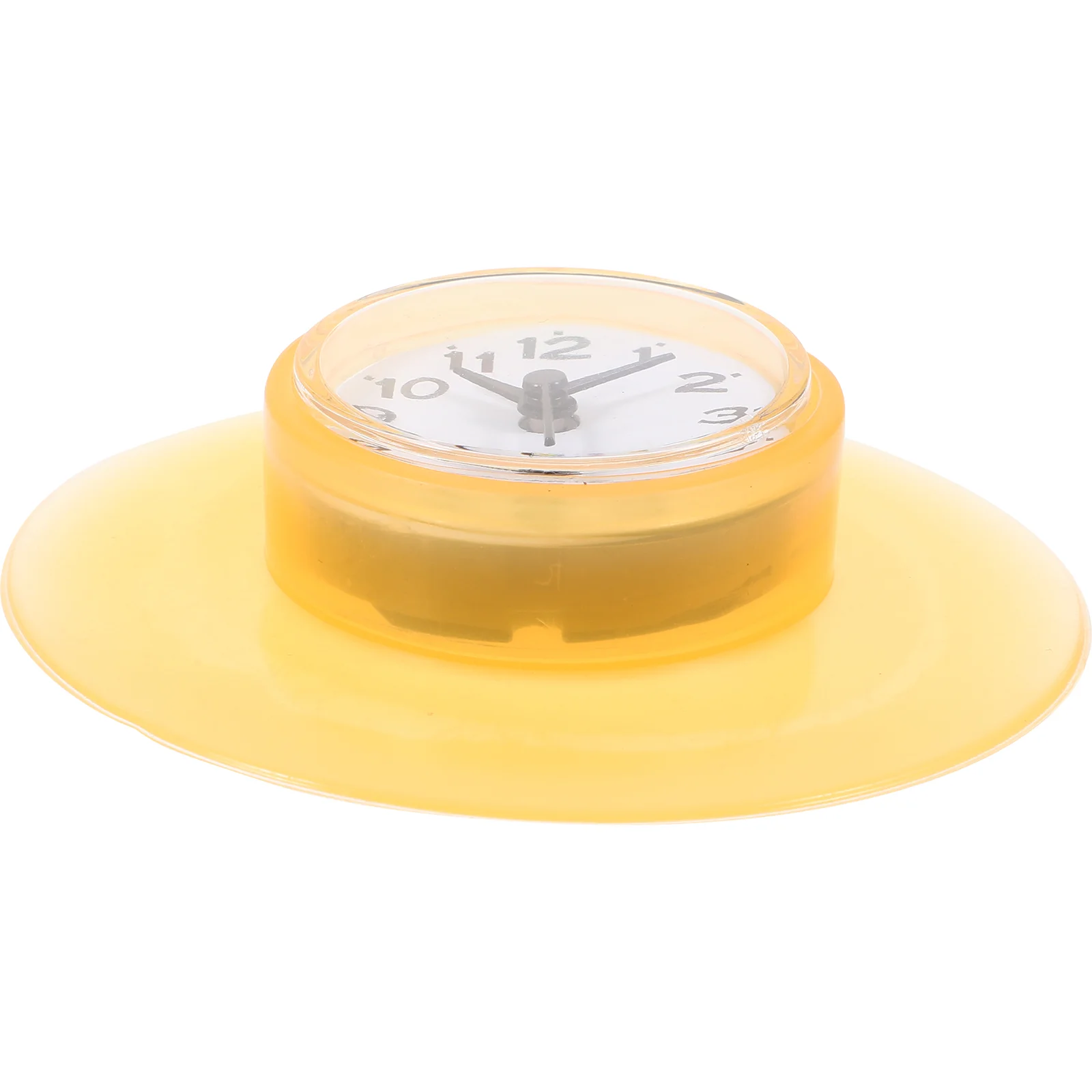 

Bathroom Suction Cup Clock Wall Clocks Waterproof For Wall-mounted Yellow Silica Gel Decor