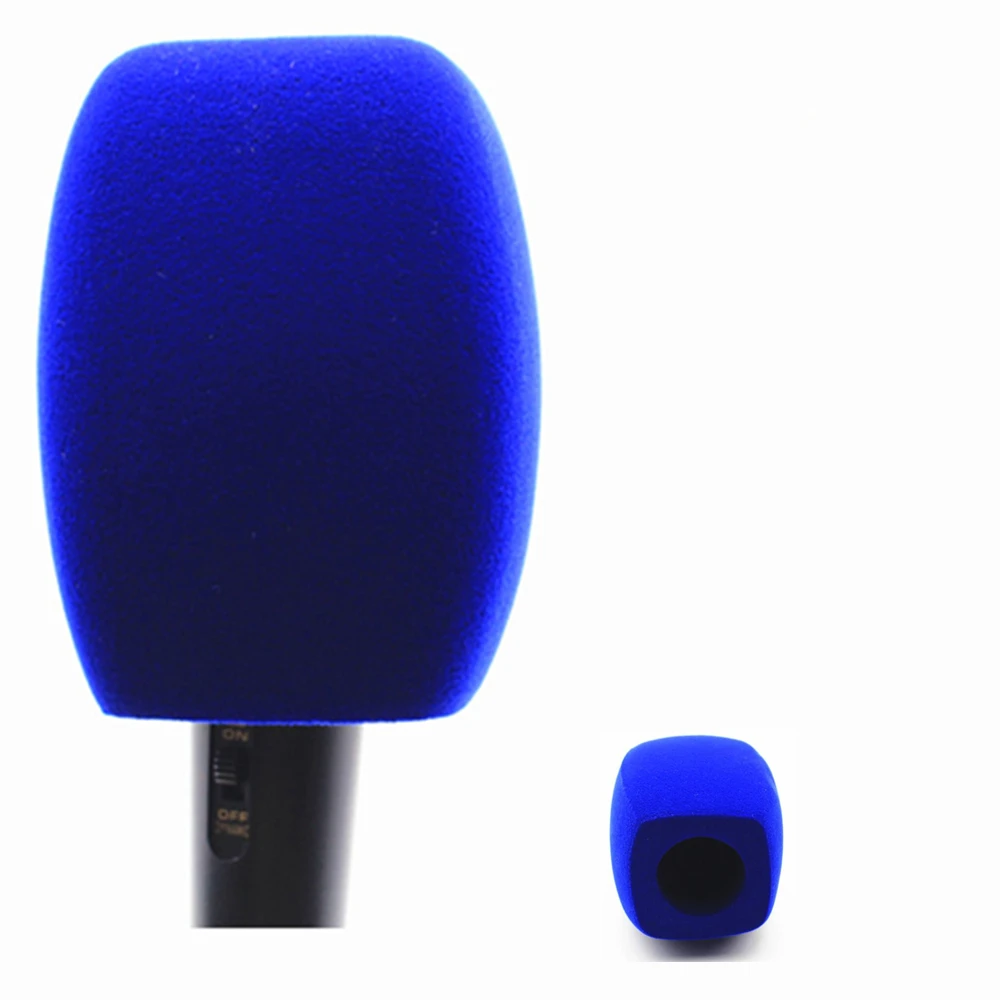 Flocked Mic Foam Windscreens Handhold Microphone Sponge Covers Windshields for TV Interview Microphones