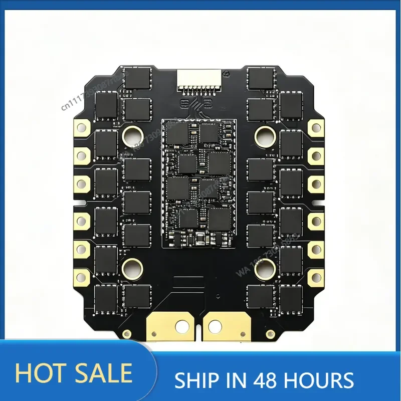 4-in-1 100A Electronic Speed Controller AM32 Built-in TVS Power Protection for Large Load RC FPV Multirotor Stack Accessories