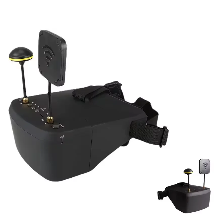 

LS-800D 5-Inch 40CH 5.8G FPV Video Goggles with Image Transmission DVR Recording and Remote Control Drones Accessories