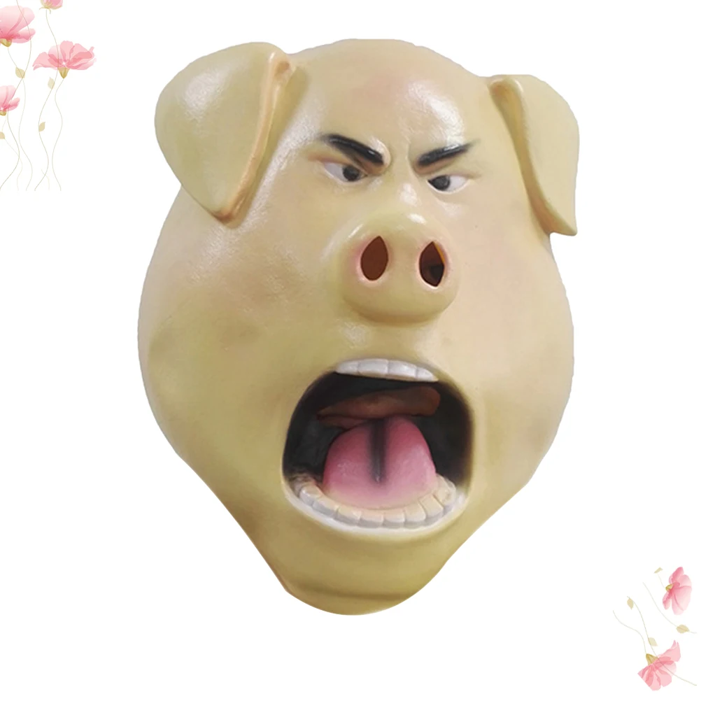 

Animal Headgear Full Face Mask Party Prop The Horror Pig Masquerade Performance Props