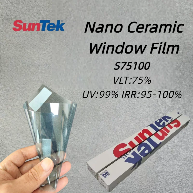 75% VLT Suntek Premium Auto Window Film Nano Ceramic IRR99% Tint High Infrared Rejection 99% UV Block Clear Safety No Signal