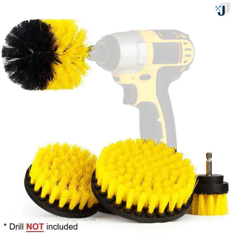 

Electric Scrubber Brush Drill Brush Kit Power Drills Scrubber Brush For Carpet Glass Car Tires Nylon Brushes 2/3.5/4''