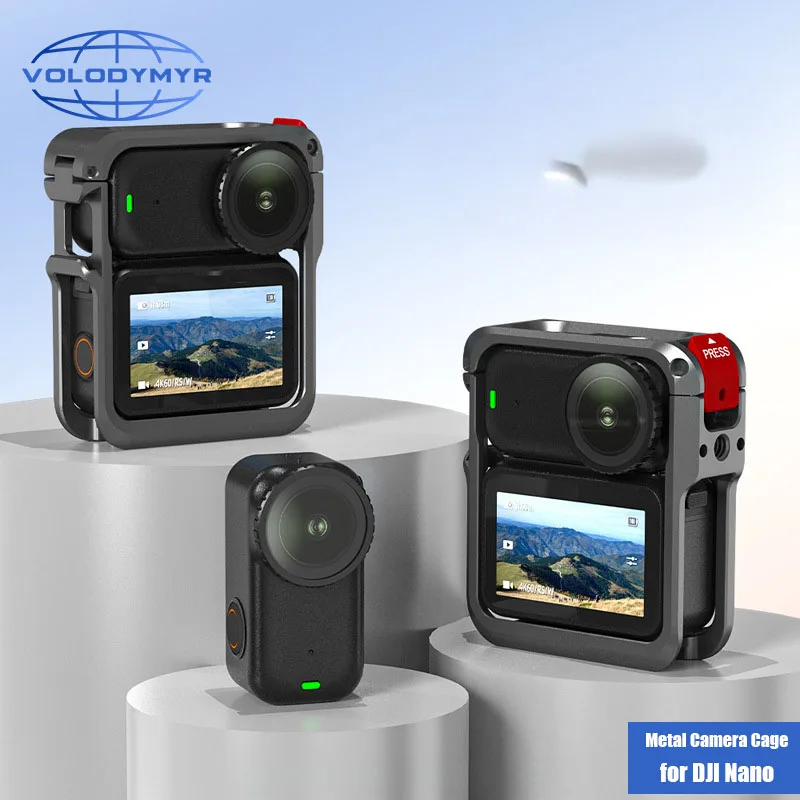 

VOLODYMYR Metal Cage for DJI Osmo Nano Drop-proof Protective Frame,Aluminum Alloy Case for DJI Osmo Nano Accessories
