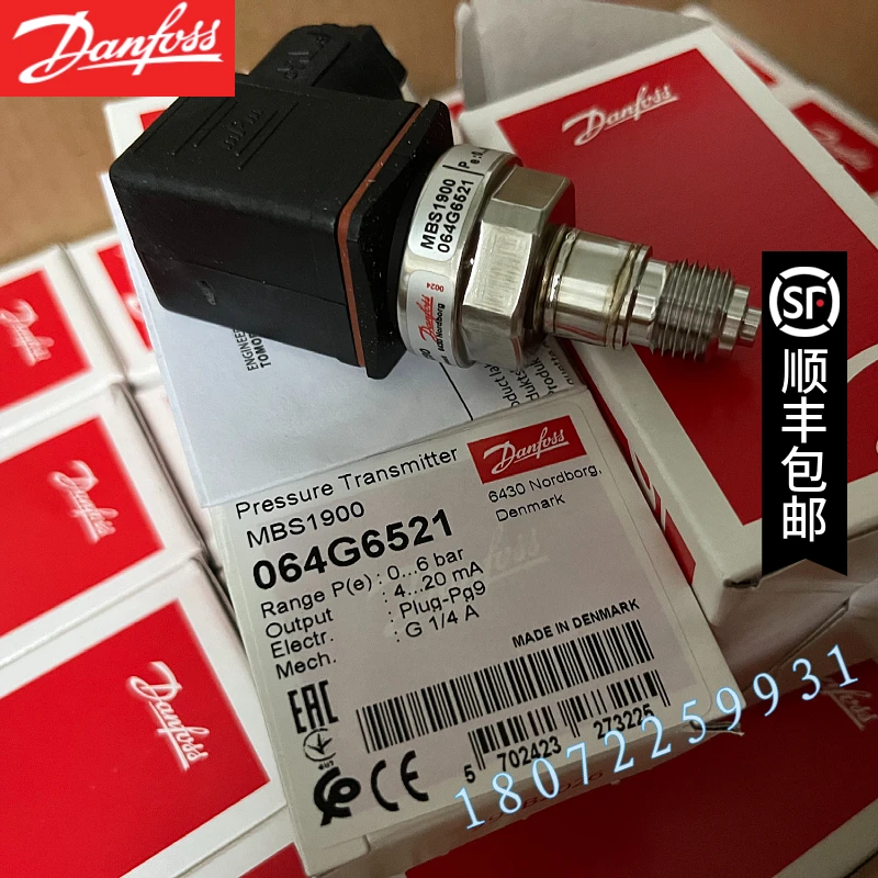 Danfoss Pressure Transmitter MBS1900 Range 0~ 10bar0-16bar0~ 25bar Output 4~ 20m