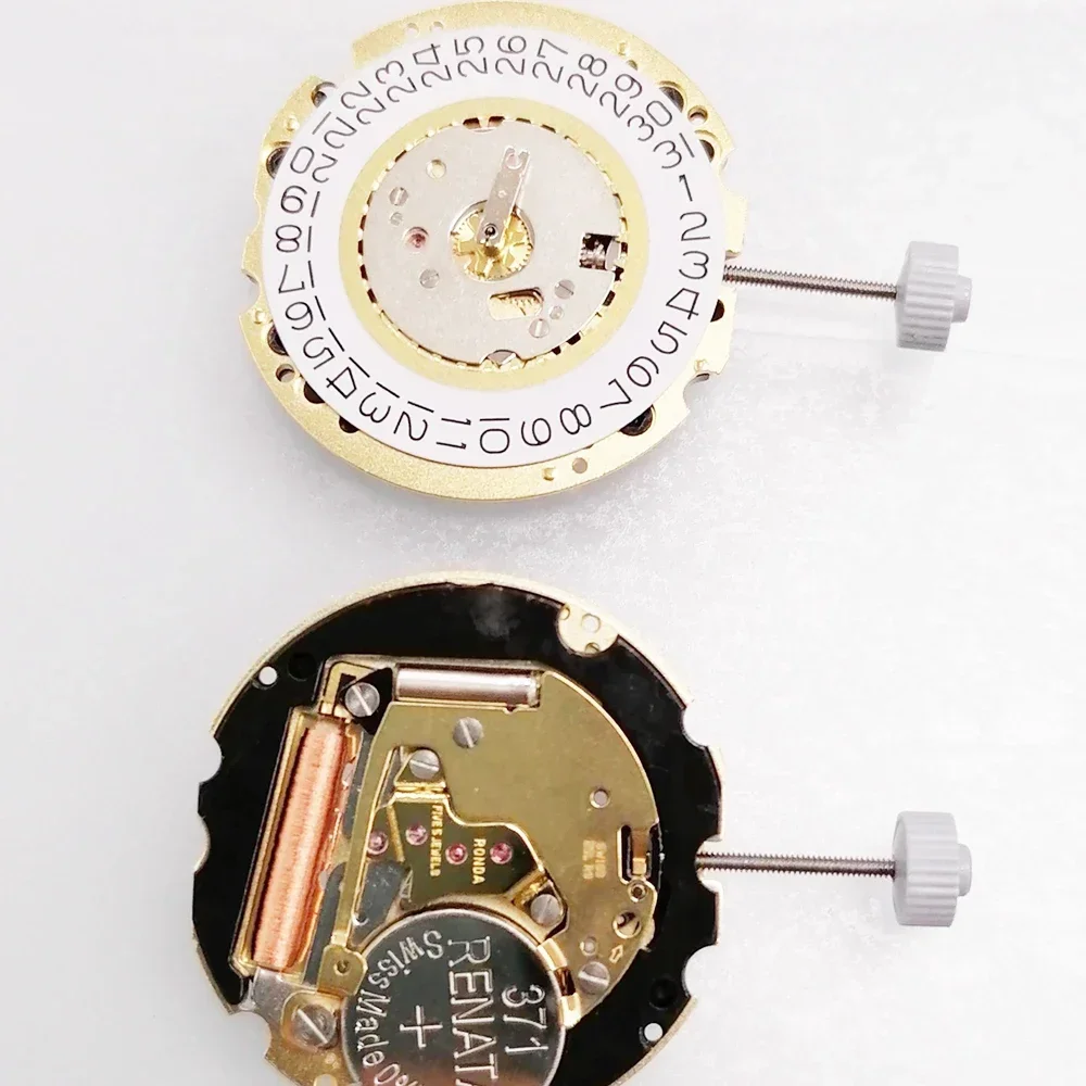 For Ronda 705 705 3/6 Quartz Movement One Jewel Mechanism Replace for Watch Wristwatch Accessory White Datewheel