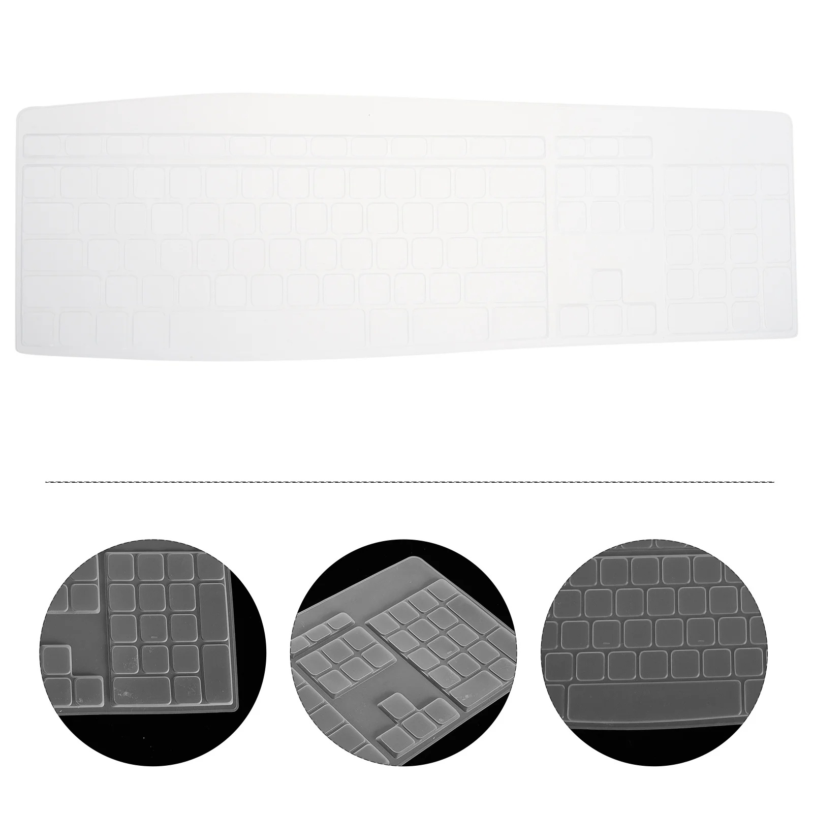 

Ультратонкий силиконовый защитный чехол для клавиатуры для компьютера Mk850, многоразовый прочный моющийся чехол для клавиатуры, шумоподавление, гладкий