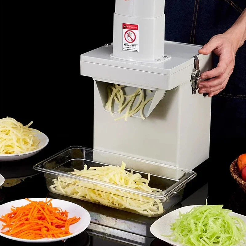 220V Listrik Multifungsi Pemotong Sayur Alat Pengiris Lemon Kentang Komersial Mesin Pemotong Penghancur Pengolah Makanan