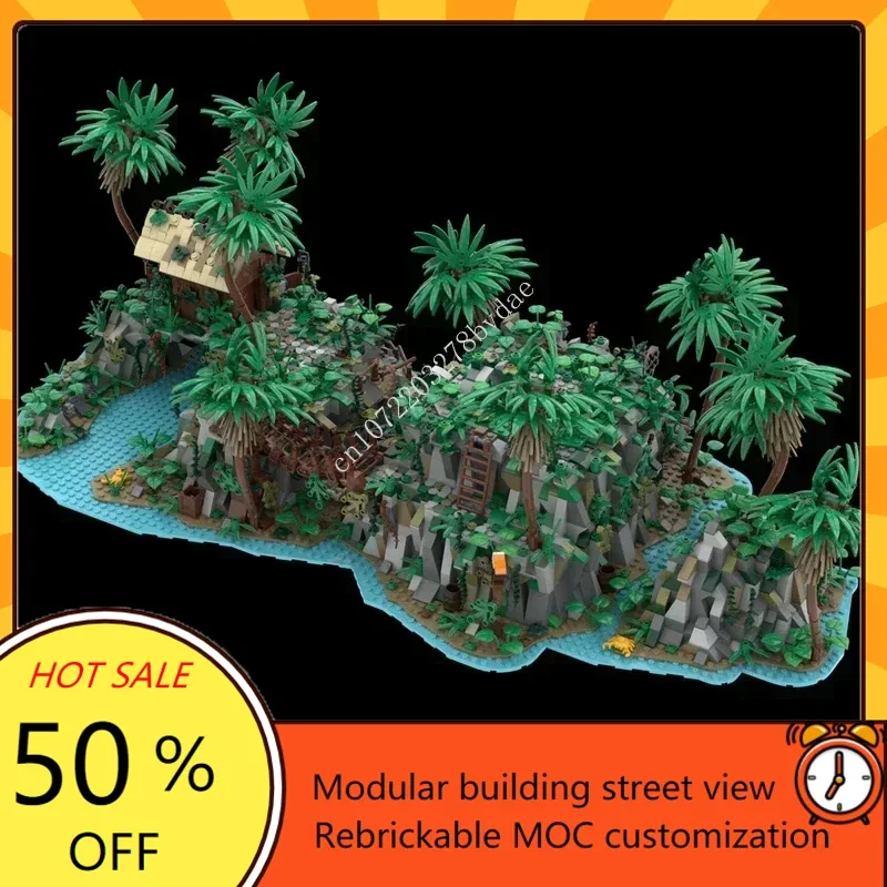 

4008PCS Moc Custom Puzzles Model Dominica Treasure Island Technical Assembly Construction Birthday Toy For Childr Holiday Gift