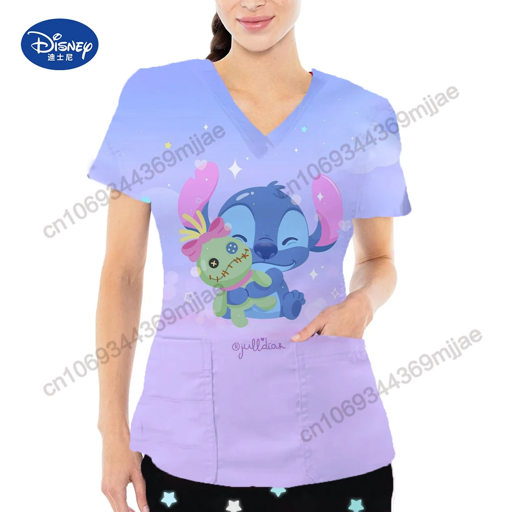 

Disney Pocket V-Neck Women Tops for Women 2023 Japanese Y2k Style Aesthetic Clothing Women's -shir T Shirt Y2k Graphic Tee Yk2