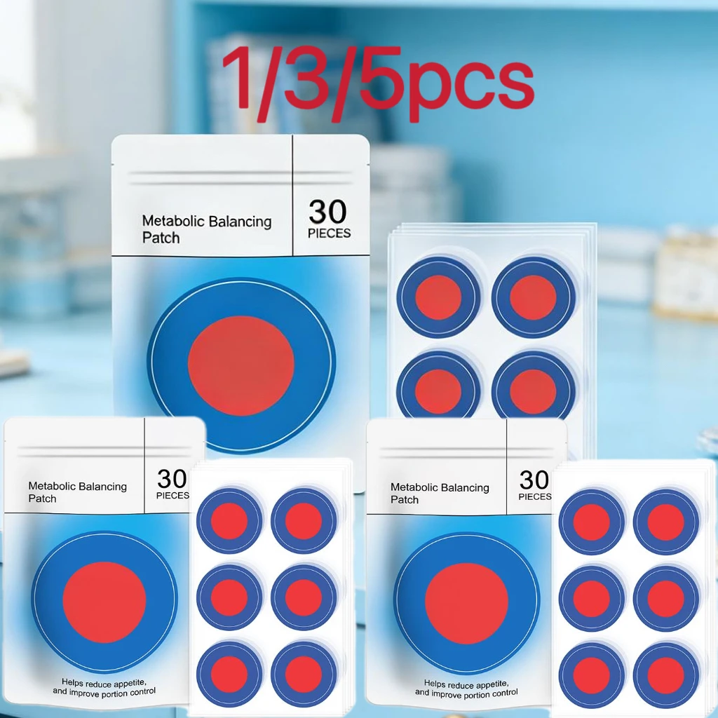 1/3/5box Body Care Slim Fat Loss Belly Stickers Help Reduce Appetite Improve Portion Control 30 Pieces Metabolic Balancing Patch