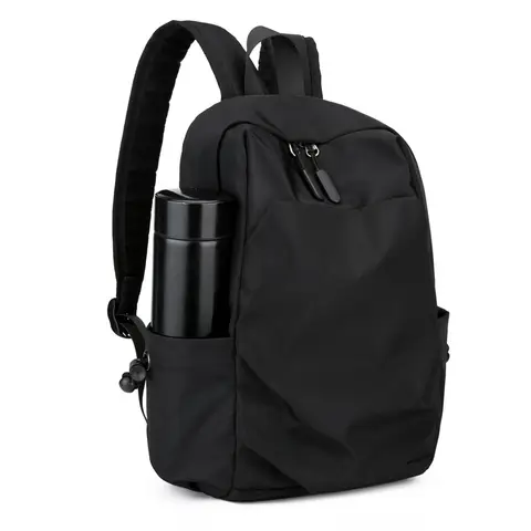 Mini Men's Backpack Fashion Small Black Shoulder School Bag for Man 2024 Canvas Designer Waterproof Sports Travel Male Backpacks