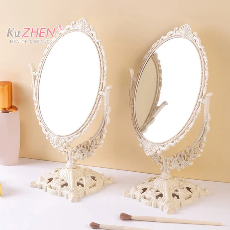 Nordic Makeup Mirror Ins Vintage Decorative Mirror Plastic Cosmetic Mirror Room Home Decor Espejos Decorativos Beauty Tools